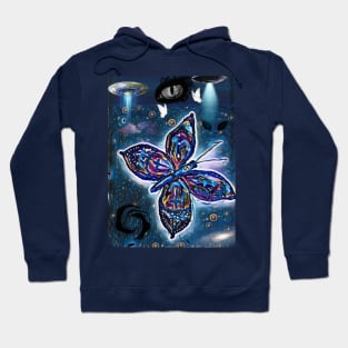 Space butterfly w @possessed.minds on IG Hoodie